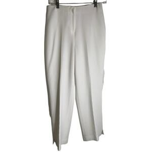 Louben White Straight Leg Dress Pants Sz 2P